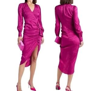 Veronica Beard Fuchsia Midi Dress